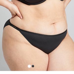 Cacique / Lane Bryant Panties Black string bikini